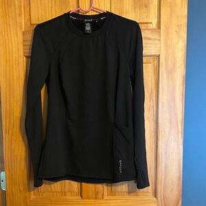 Spyder Black Long Sleeve Women's Activewear Thermal Top. Size M